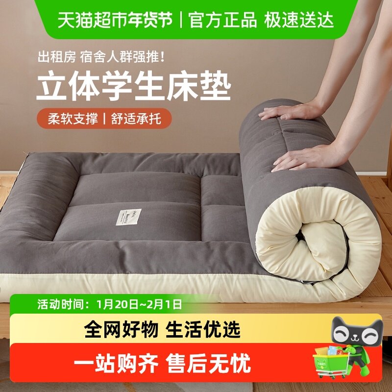 立体亲肤床垫软垫学生宿舍单人垫褥褥子垫被家用床褥租房专用地铺,床上用品,床垫/床褥/床护垫/榻榻米床垫,淘宝优惠券,粉丝福利购,淘宝优惠卷