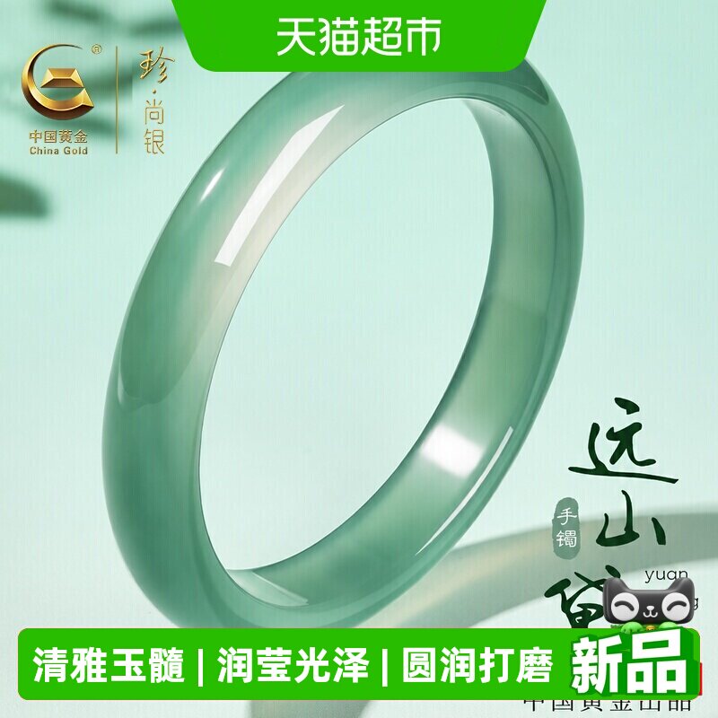 珍·尚银新款玉镯女款手镯图片