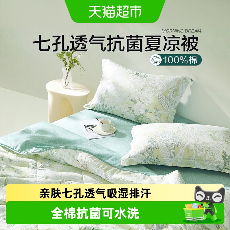罗莱夏凉被七孔纤维吸湿透气图片