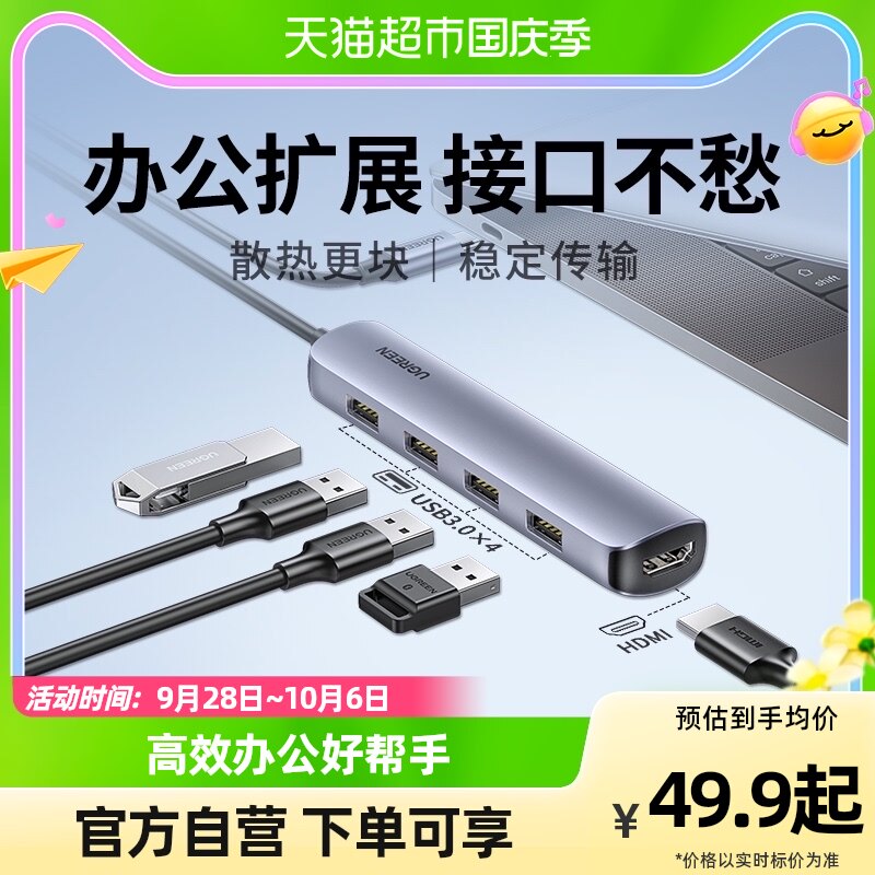 绿联Type-c拓展坞扩展网线usb转换头hdmi口适用于笔记本电脑手机使用感如何?