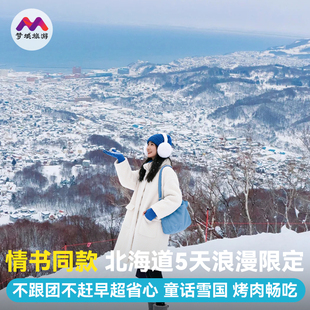 纯玩日本旅游北海道5天纯玩半自由旅行跟报团游洞爷湖温泉滑雪