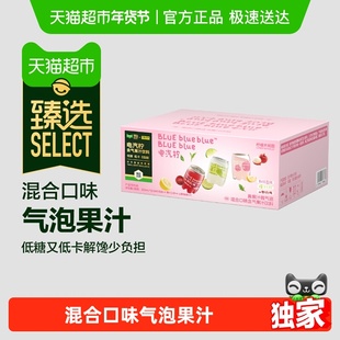 【臻选】柠檬共和国气泡果汁低糖低卡聚餐送礼混合口味礼盒装