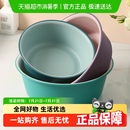 包邮 家用加厚脸盆塑料盆子磨砂撞色耐磨抗摔厨房卫生间学生宿舍