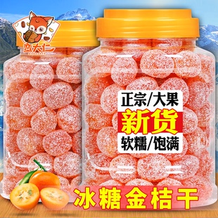 金橘子 冰糖金桔干甘草金桔正宗天山雪桔500g罐装 6月