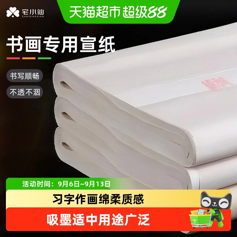 宅小仙宣纸美术国画专用作品纸书法练字临摹纸儿童写毛笔字练习纸