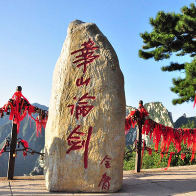 [华山风景名胜区-门票+西峰上西峰下（往返索道巴士）+往返直通车（西安-华山）+能量补给包]西西团