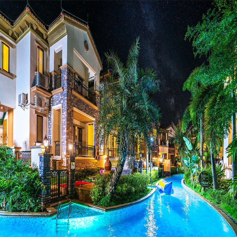 【秋季好去处】云浮悦天下温泉度假别墅网红亲水泳道2天1晚