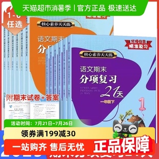 核心素养天天练语文21天数学高阶能力培养一二三四五六年级上下册