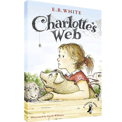 现货 Charlotte's Web 夏洛特的网 夏洛的网 英文原版小说 E.B White 怀特章节 经典儿童文学 纽伯瑞奖 课外阅读 蓝思值680L