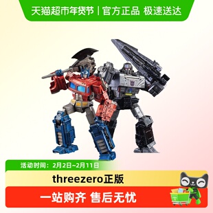 threezero变形金刚塞伯坦之战 DLX 擎天柱 威震天 收藏级可动手办