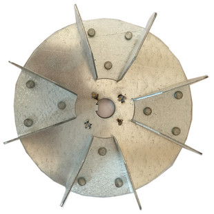 家用小型碾米脱皮机抽风风机鼓风扇配件全自动打米机加厚型铁风叶