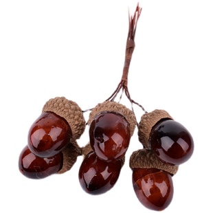 仿真松果小花束 DIY手工花环礼盒装饰材料 圣诞气氛布置道具拍摄