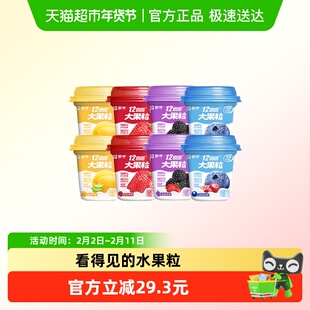 蒙牛大果粒酸奶草莓黄桃蓝莓桑葚多口味风味发酵乳