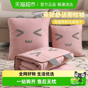 卡通抱枕被子两用靠垫沙发枕头被车载办公室多功能折叠午休空调被