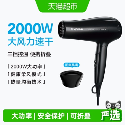 飞科负离子可折叠电吹风机速干