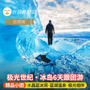 冰岛6日极光游 飞机残骸 蓝湖温泉 斯奈山 出海观鲸 蓝冰洞 自营