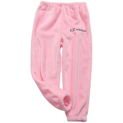 女童仙女暖暖裤珊瑚绒男童秋冬季儿童加绒加厚睡裤休闲宝宝童裤子