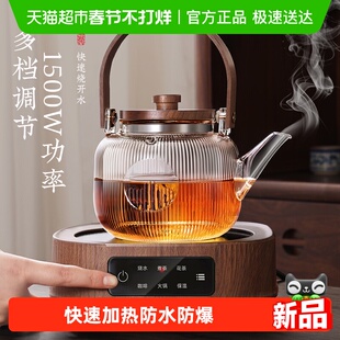 PAKCHOICE玻璃煮茶壶烧水壶泡茶家用围炉煮茶具套装电陶炉煮茶器