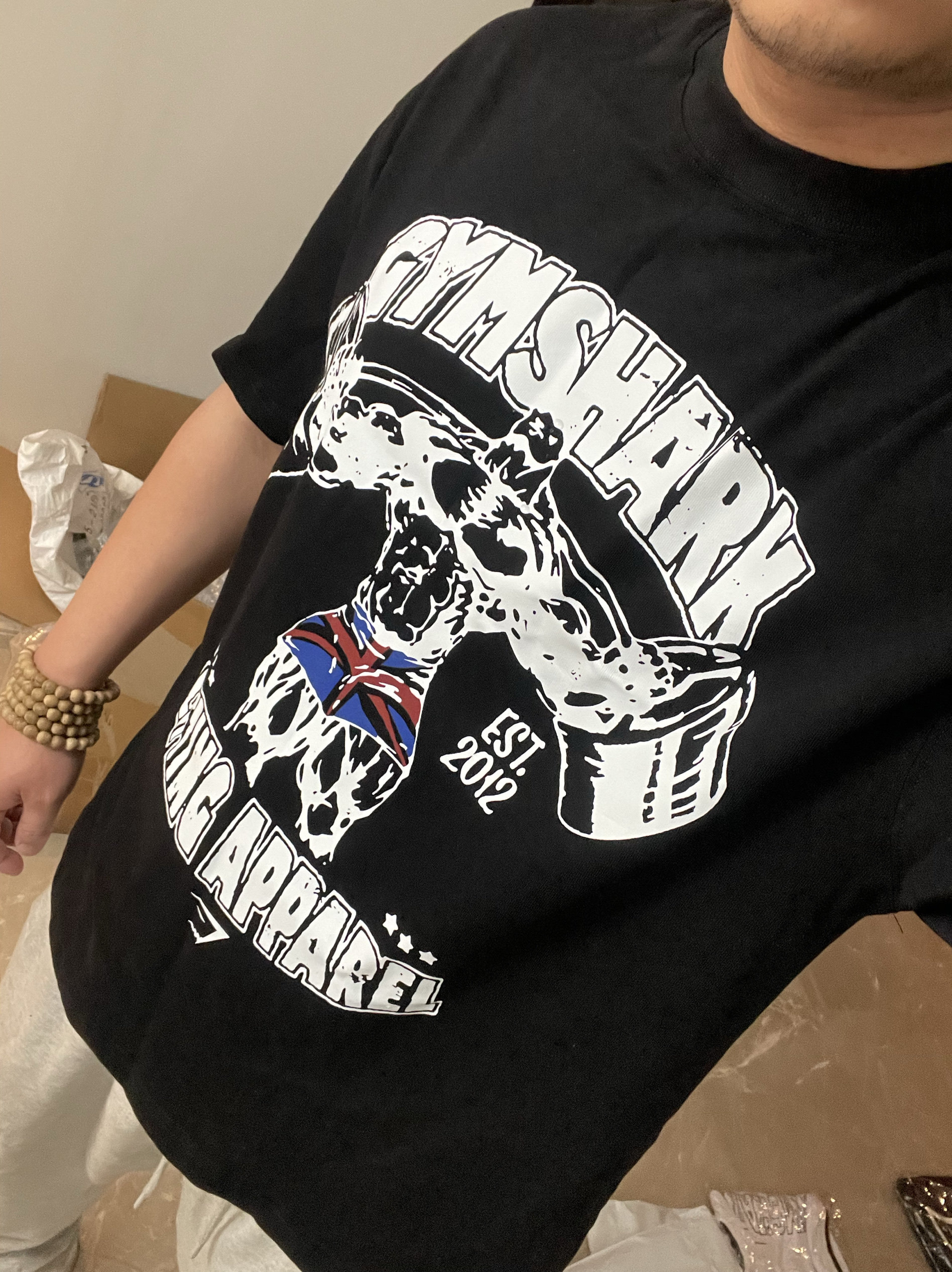 Gymshark举重猛男鲨鱼健身运动超柔软短袖宽松透气舒适运动T恤