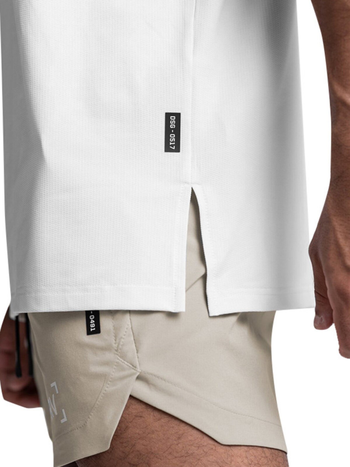 ASRV FITNESS SPORTS ROUND NECK SHORT-SLEEVED SOLID COLOR QUICK-DRYING ALL-MATCH SPORTS T-SHIRT [GB SIZE]