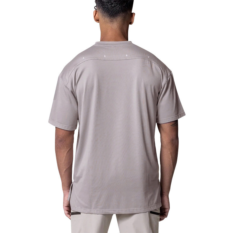 ASRV SHORT-SLEEVED ROUND NECK FITNESS SPORTS T-SHIRT QUICK-DRYING BOTTOMING SHIRT [GB SIZE]