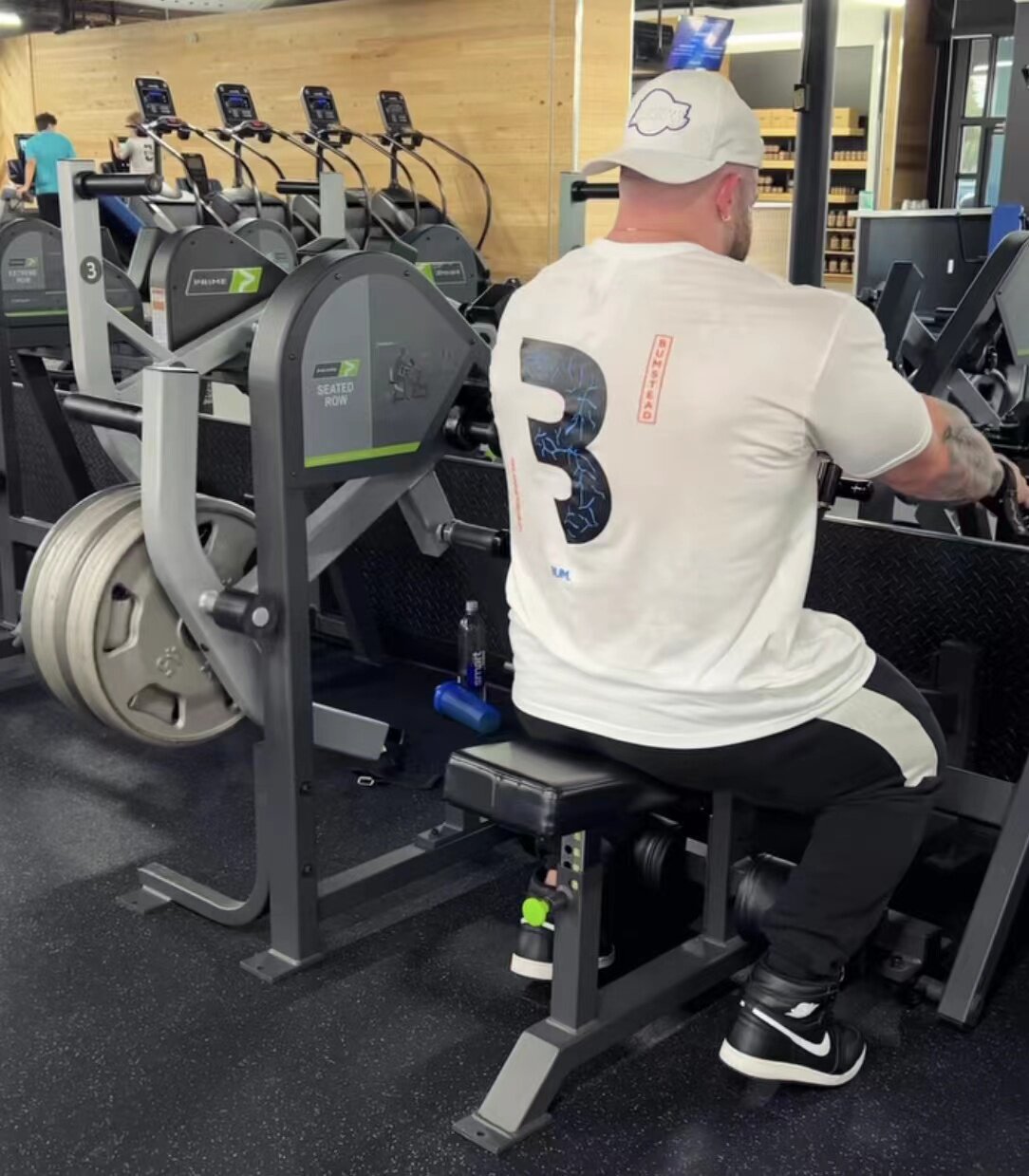 CHRIS C BAO COTTON FITNESS SPORTS LOOSE SHORT SLEEVES [EUROPEAN AND AMERICAN SIZE]