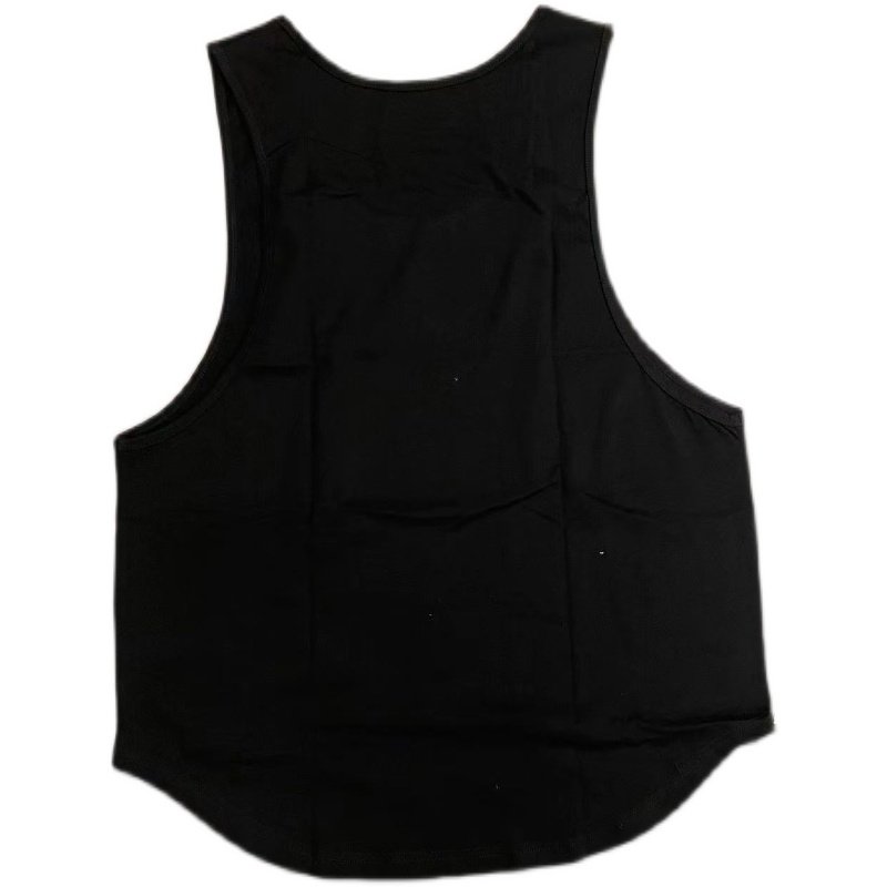 BROTHER DALANG THE SAME LOOSE SPORTS FITNESS SLEEVELESS BLACK WOLF HEAD VEST [EUROPEAN AND AMERICAN SIZE]