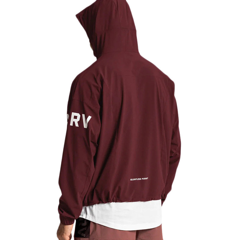 ASRV SOLID COLOR HOODED SWEATER FITNESS SPORTS LOOSE LARGE SIZE HOODIE ZIPPER JACKET [GB SIZE]
