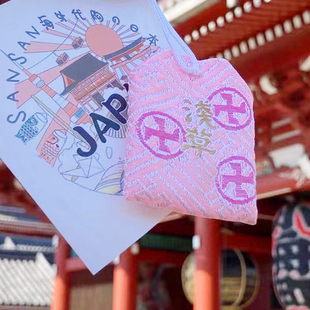 日本浅草寺御守情侣良缘纪念品挂件伴手礼物包挂件挂饰礼品男女