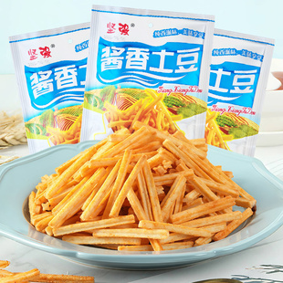 坚强酱香土豆薯条小时候解馋土豆条儿时怀旧膨化零食休闲小吃食品