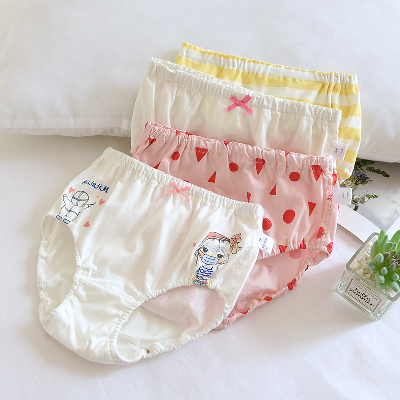 三条装儿童纯棉内裤针织纯棉透气女童春夏小清新甜美印花全棉宝宝,童装/婴儿装/亲子装,内裤,淘宝优惠券,粉丝福利购,淘宝优惠卷
