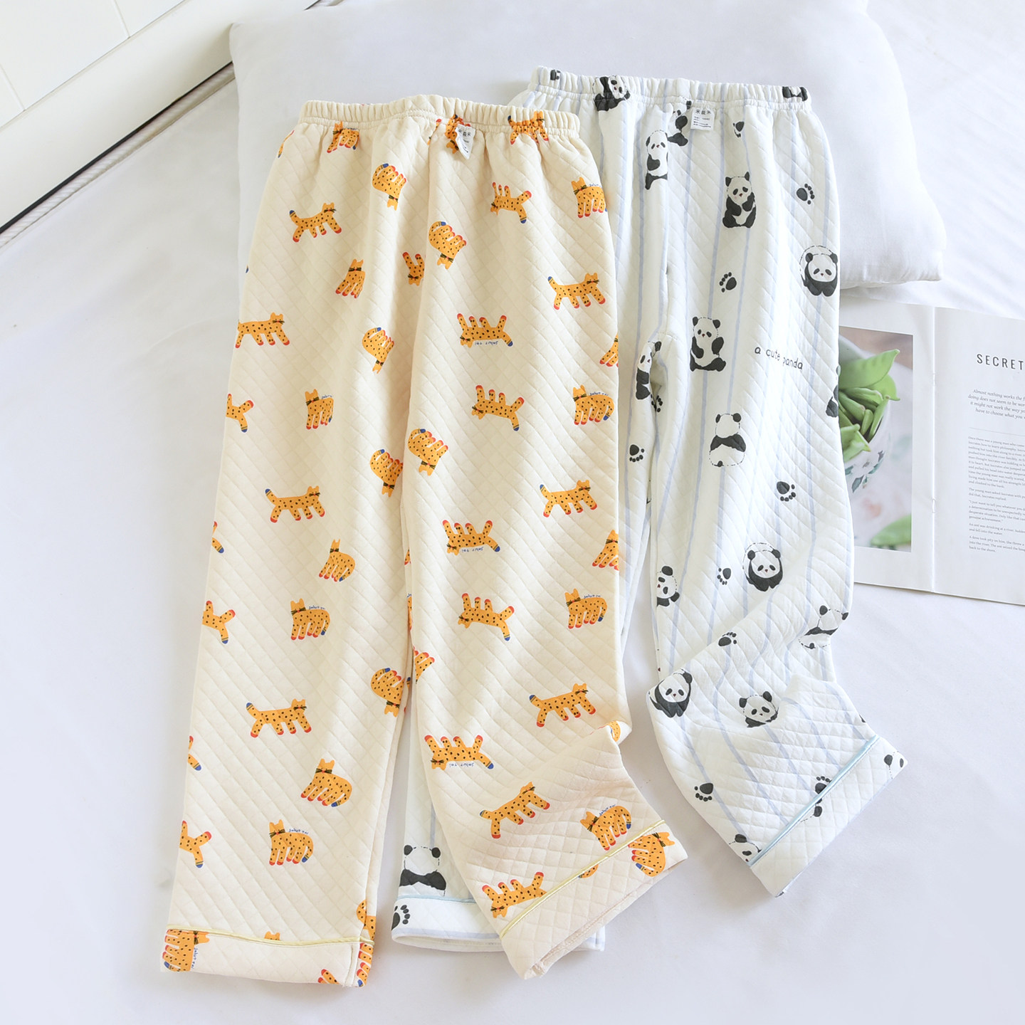 2025新款秋冬纯棉空气棉三层夹棉儿童睡裤男童加厚家居裤宝宝全棉,童装/婴儿装/亲子装,家居裤/睡裤,淘宝优惠券,粉丝福利购,淘宝优惠卷