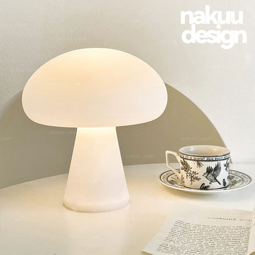 奶油风蘑菇！中古卧室氛围台灯