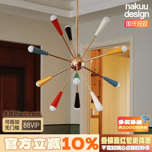 多巴胺具象化！彩色烟花分子吊灯