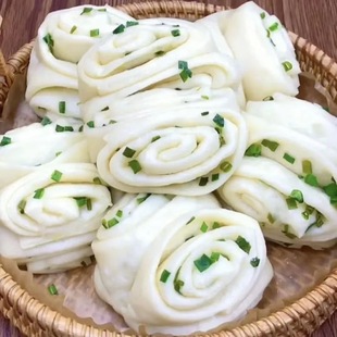 手工葱油花卷25个馒头健康早餐不加防腐剂早点速冻包子食品半成品