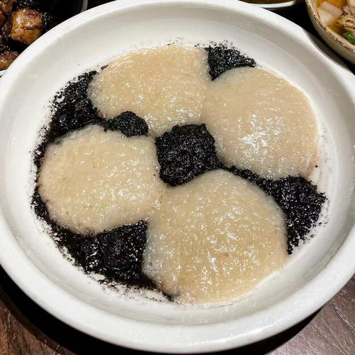 【猪油芝麻糯米糍粑块】宁波老式猪油芝麻蒸麻糍糯糯叽叽饭店同款