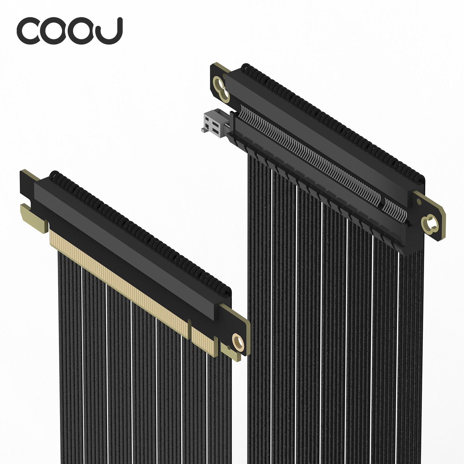 COOJ专用Pcie3.0/4.0/5.0显卡延长线180度双反线