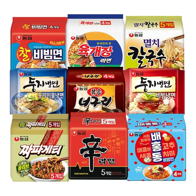 韩国农心辛拉面炸酱面安城汤面