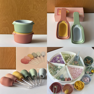 瑞吉欧感官盆配件镊子漏勺漏碗滴管沙玩具playtray外贸出口教具