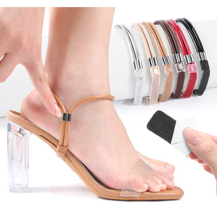 高跟鞋防掉跟束鞋带两用合脚带凉拖鞋不跟脚固定器免安装鞋带神器