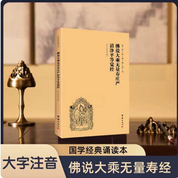 佛说大乘无量寿庄严清净平等觉经注音版大字简体横排国学经典诵读本拼音版儿童读经教材国学经典书籍传统文化佛学修心智慧经文经书