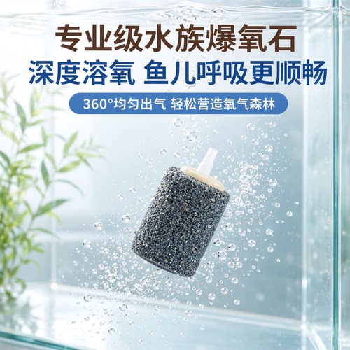 气泡石鱼缸增氧泵细砂气石沙头