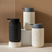 陶瓷样板房浴室卫生间北欧多彩分装 瓶慕斯泡沫按压瓶中号定制LOGO