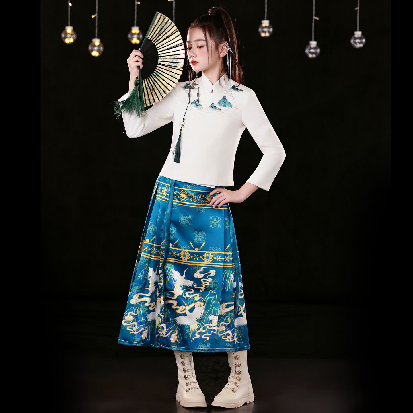 女童新中式礼服时尚国潮风走秀