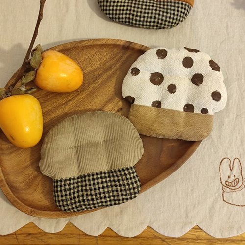 蘑菇杯垫 窈窕虫手作沈小丹手工杯垫定制