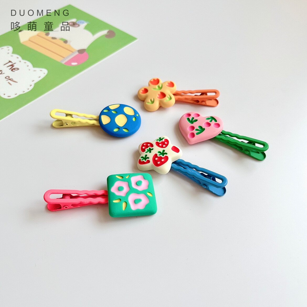 发夹儿童发饰bb夹刘海碎发夹草莓发卡网红小女孩夹子心形公主头饰