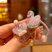 儿童皮筋宝宝扎头发发圈天鹅不伤发弹性好女孩头饰女童扎头绳发饰