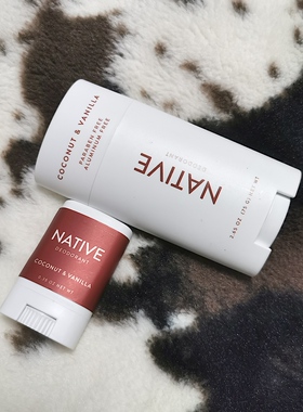 现货 美国native deodorant止汗膏香体膏75g正装/10g便携装