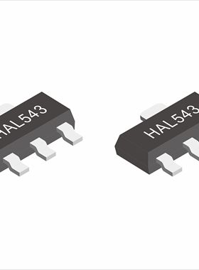 HAL543单极霍尔开关 SOT89封装 霍尔磁感应器件 位置检测霍尔元件