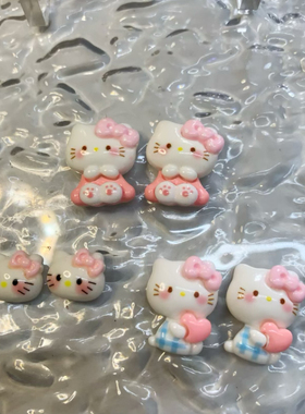 可可爱爱hello kt手工小耳钉925银针爱心小卡通蚊香耳夹趣味儿童